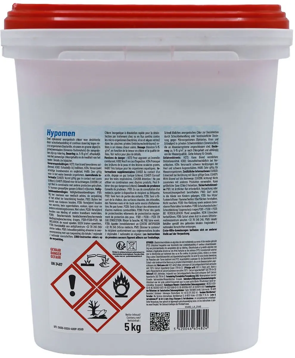 Famiflora Hypomen Snelwerkend Chloor 5kg Granulaat