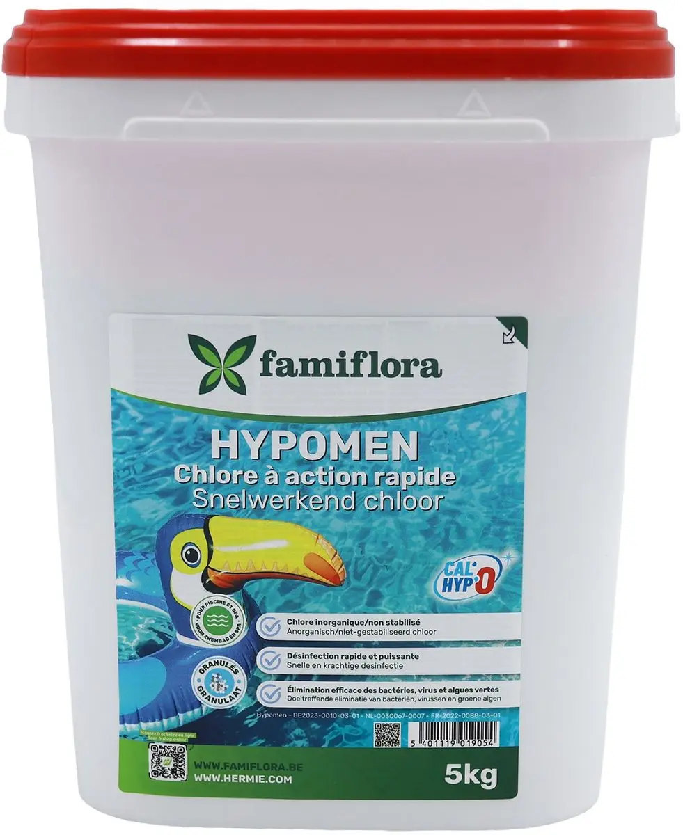 Famiflora Hypomen Snelwerkend Chloor 5kg Granulaat