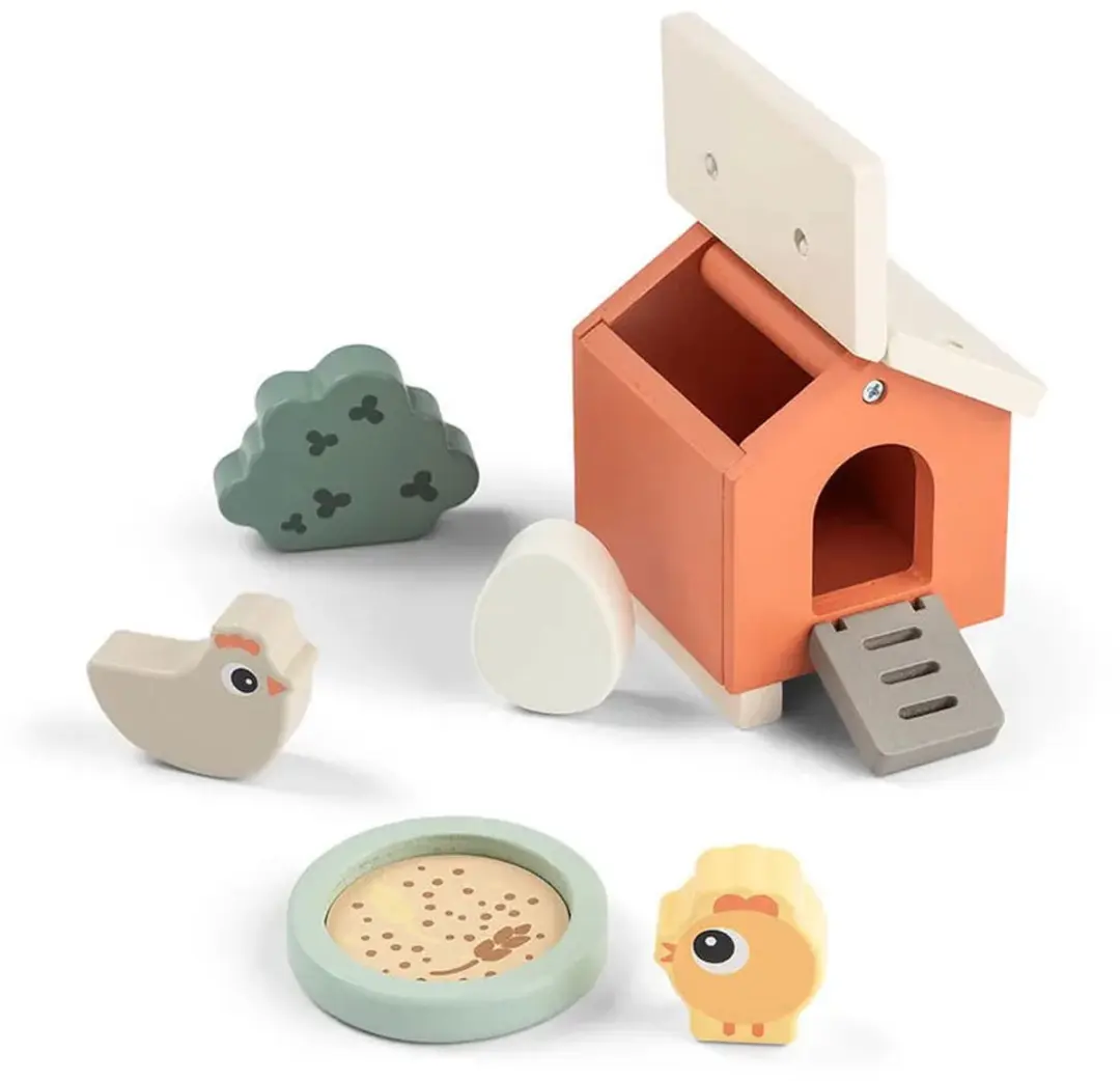 Done By Deer Tiny Farm Houten Speelset Clucky - Poppenhuispop