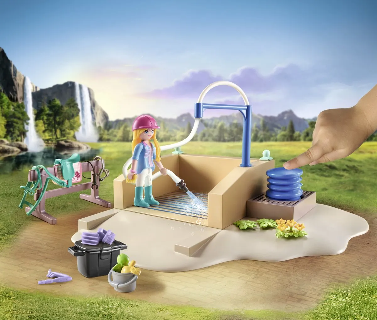 Playmobil Horses of Waterfall Isabella & Leeuwin Speelset 71354 - Multikleur