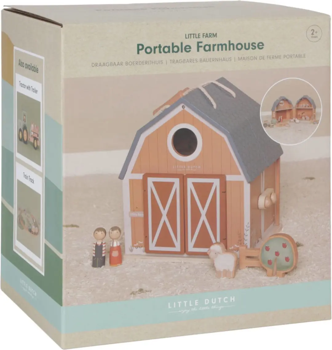 Little Dutch Little Farm Poppenhuis - 7 Meubels 2 Poppen