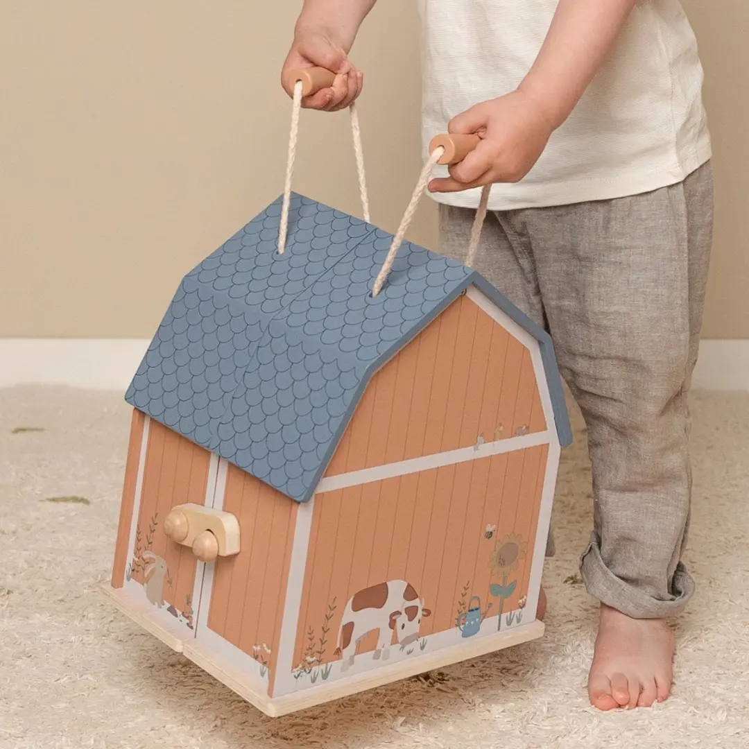 Little Dutch Little Farm Poppenhuis - 7 Meubels 2 Poppen