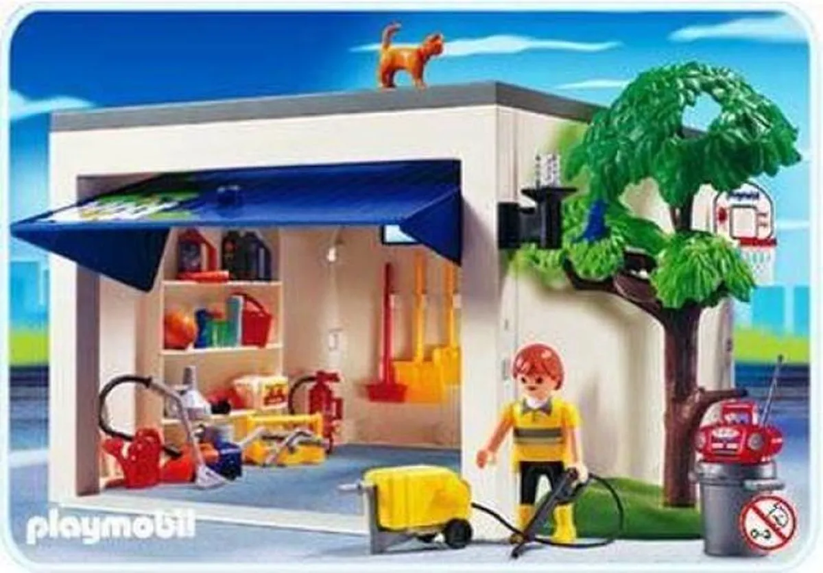 Playmobil Garage 4318 - Blauw/Geel/Rood