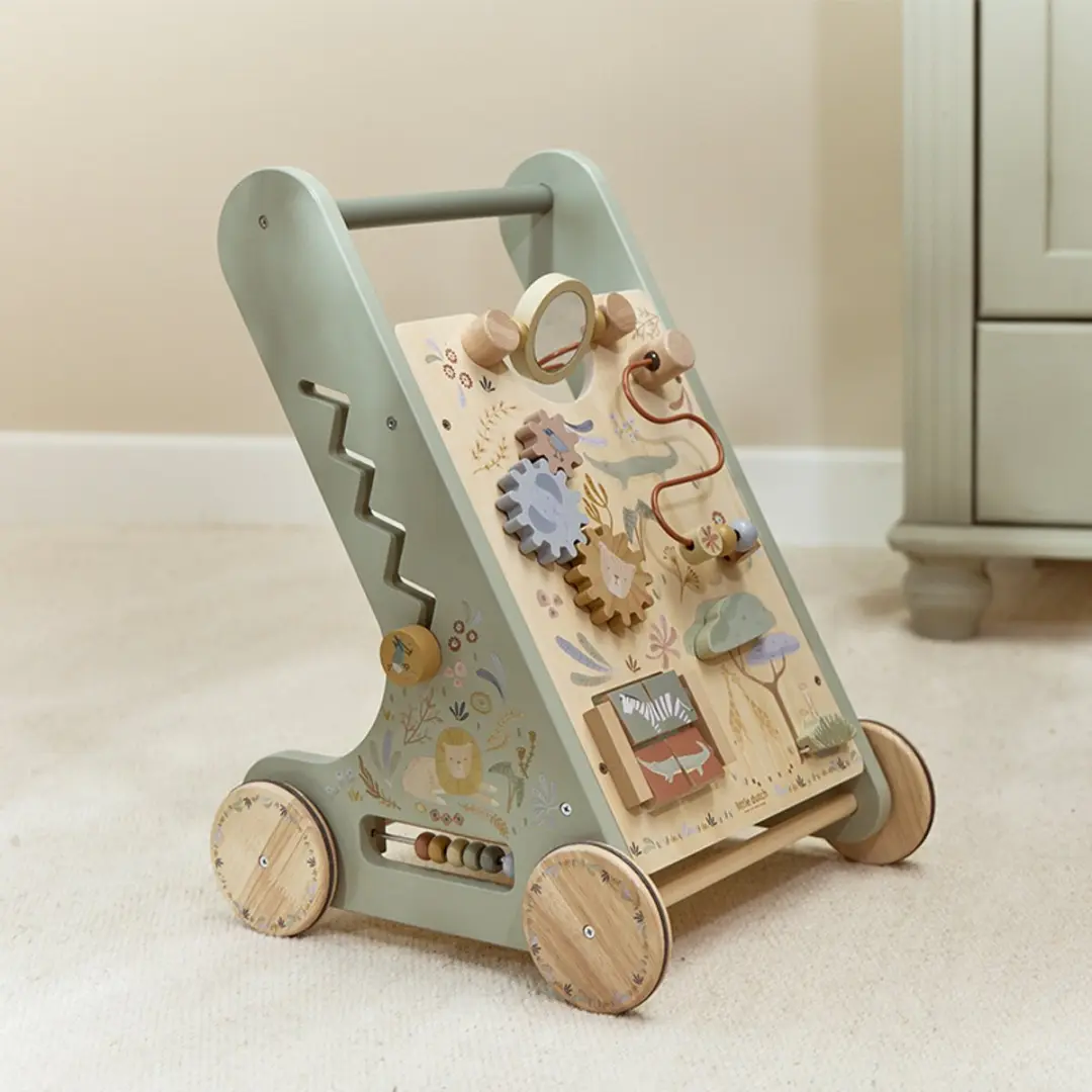 Little Dutch Activiteitenloopwagen LD7432 Safari Friends - Multi