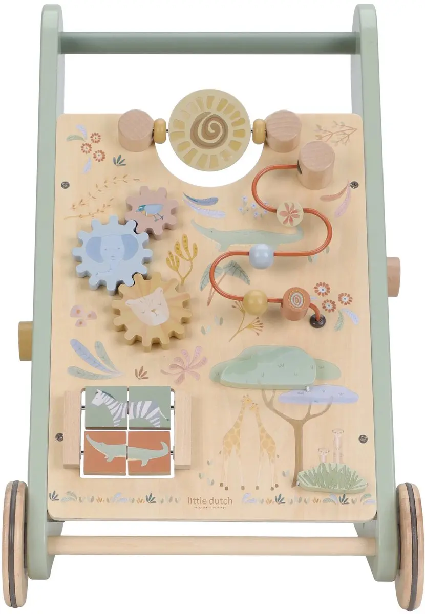 Little Dutch Activiteitenloopwagen LD7432 Safari Friends - Multi