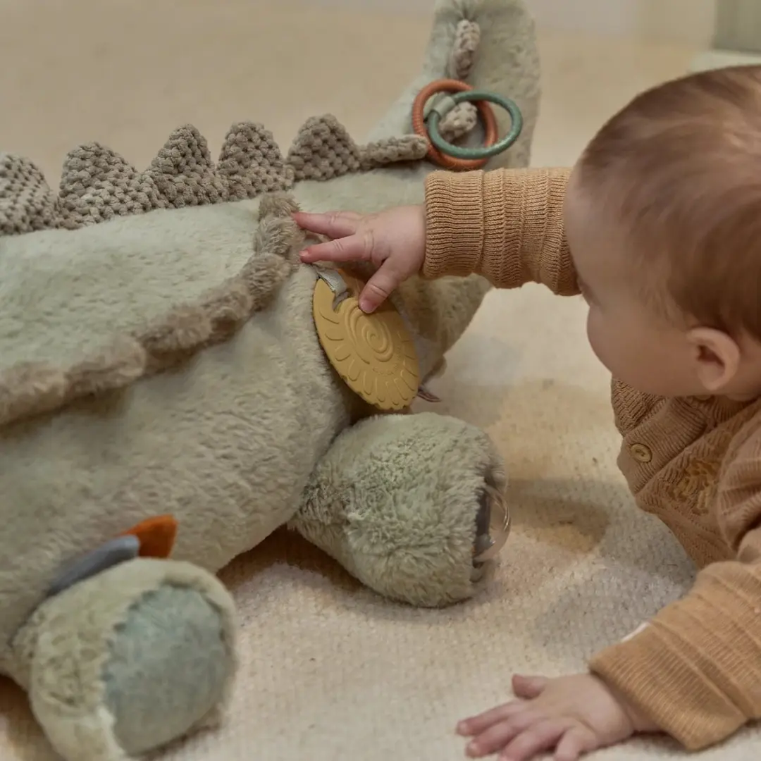 Little Dutch Safari Friends Activiteitenknuffel Krokodil XL - Groen