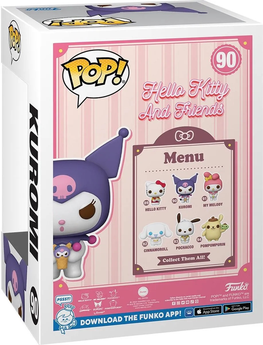 Funko Pop Hello Kitty Kuromi - Sanrio Figuur #90 - Multi - afbeelding 6 van 6