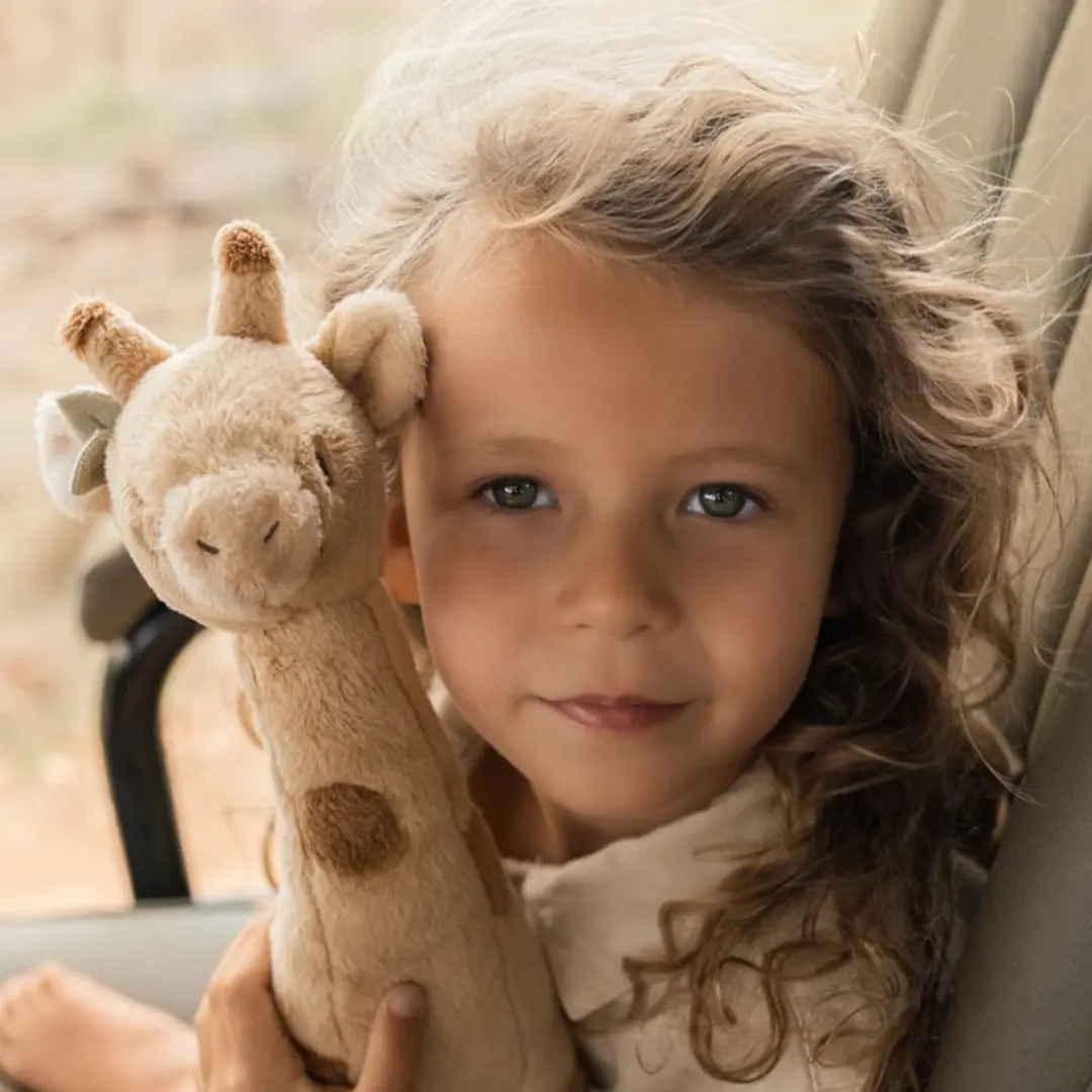 Little Dutch Safari Friends Knuffel Giraf - Geel/Bruin
