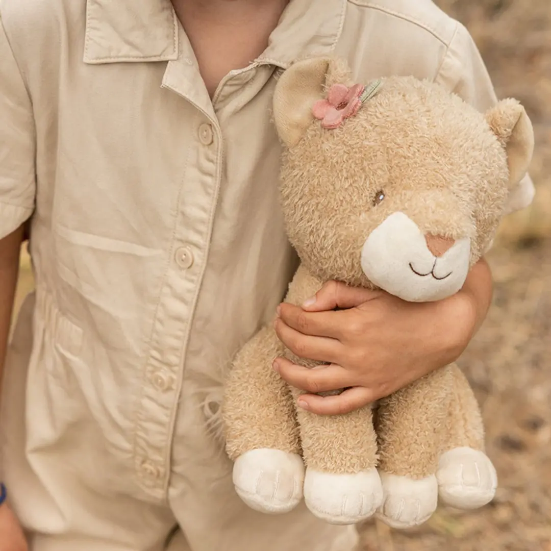 Little Dutch Safari Friends Knuffel Leeuw - 25 cm - Beige