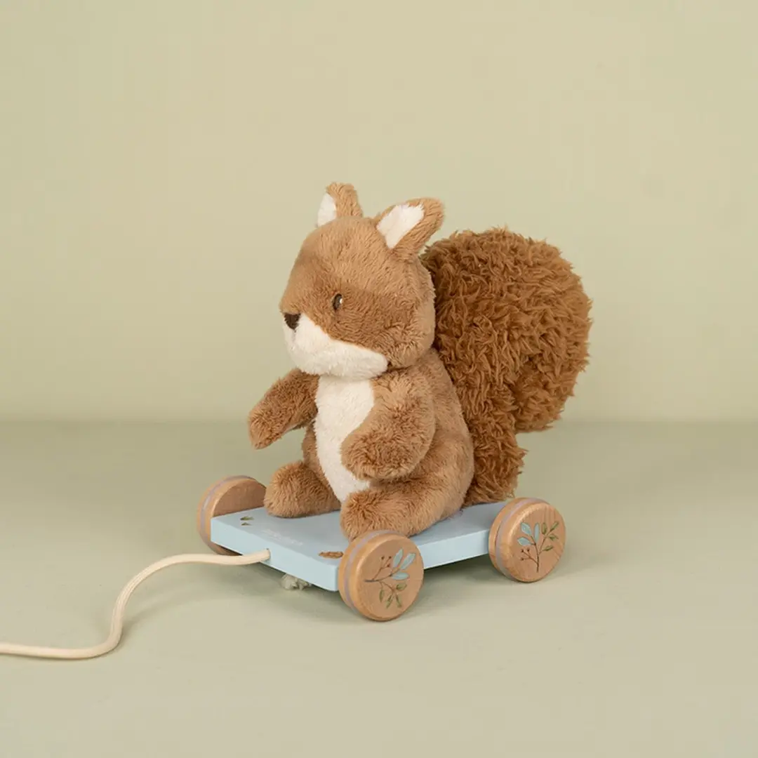 Little Dutch Trekdier Eekhoorn Forest Friends - Bruin