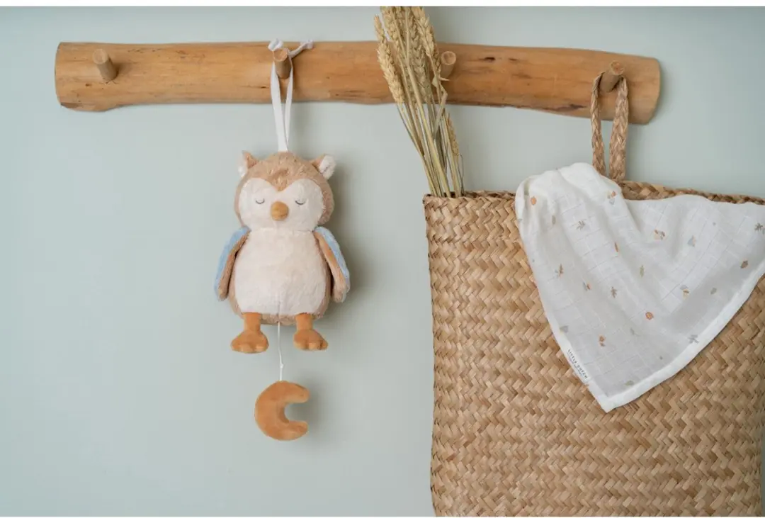 Little Dutch Muziekdoos Uil Forest Friends - Blauw/Bruin