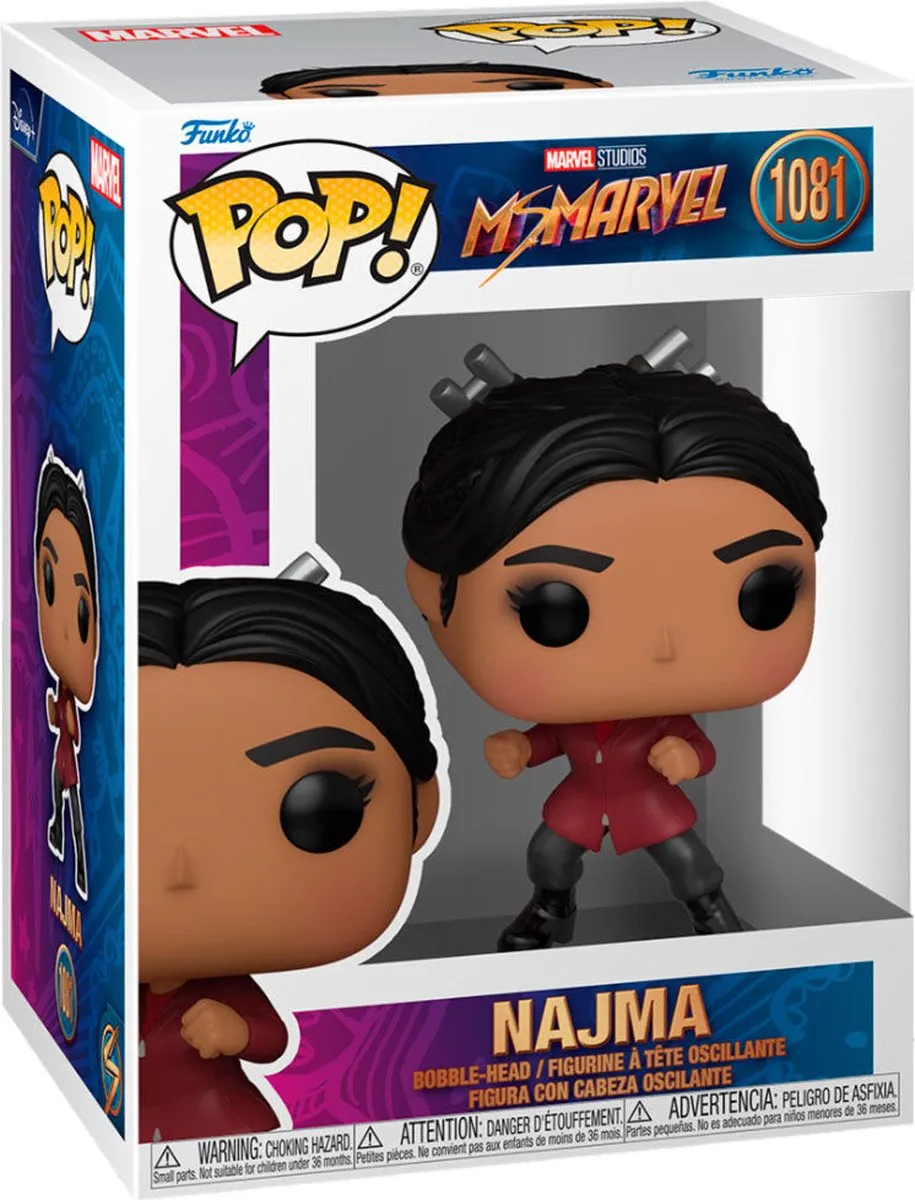 Funko Marvel POP! Najma Miss Marvel - 9cm - Multicolor