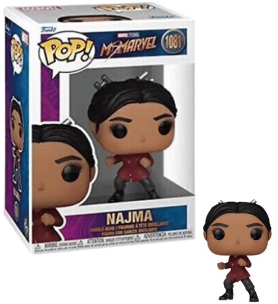 Funko Marvel POP! Najma Miss Marvel - 9cm - Multicolor