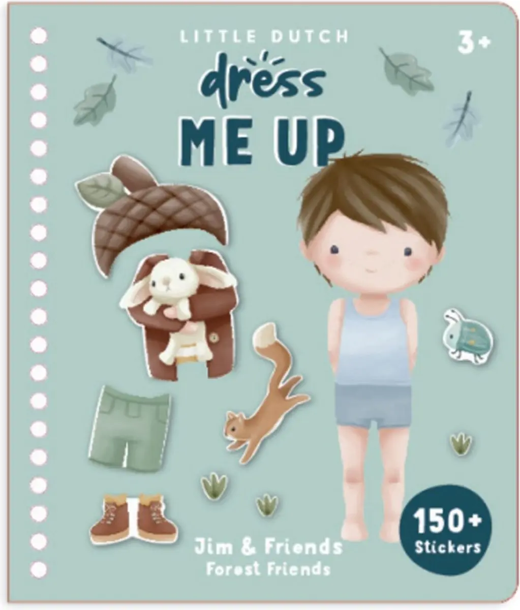Little Dutch Dress me up Jim Forest Friends Stickerboek
