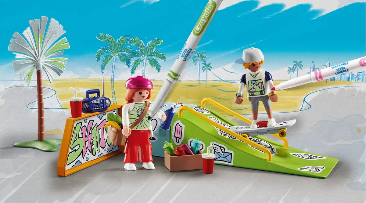 Playmobil Color Skatepark 71515 - Multicolor - afbeelding 2 van 6