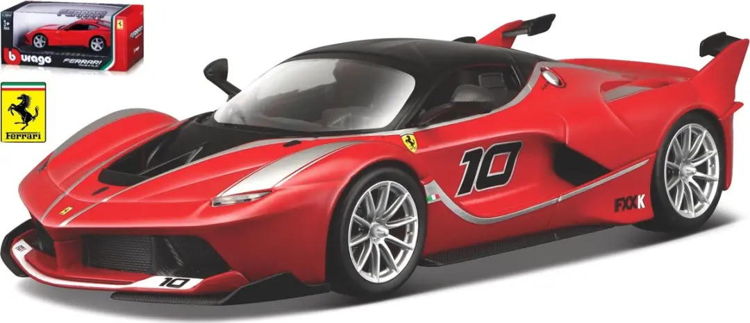 Bburago  FERRARI FXX-K rood/wit schaalmodel 1:24