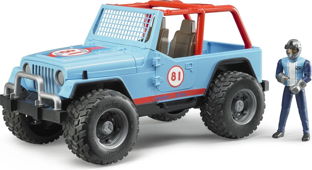 Bruder Jeep Cross-country Terreinwagen 1:16 Blauw