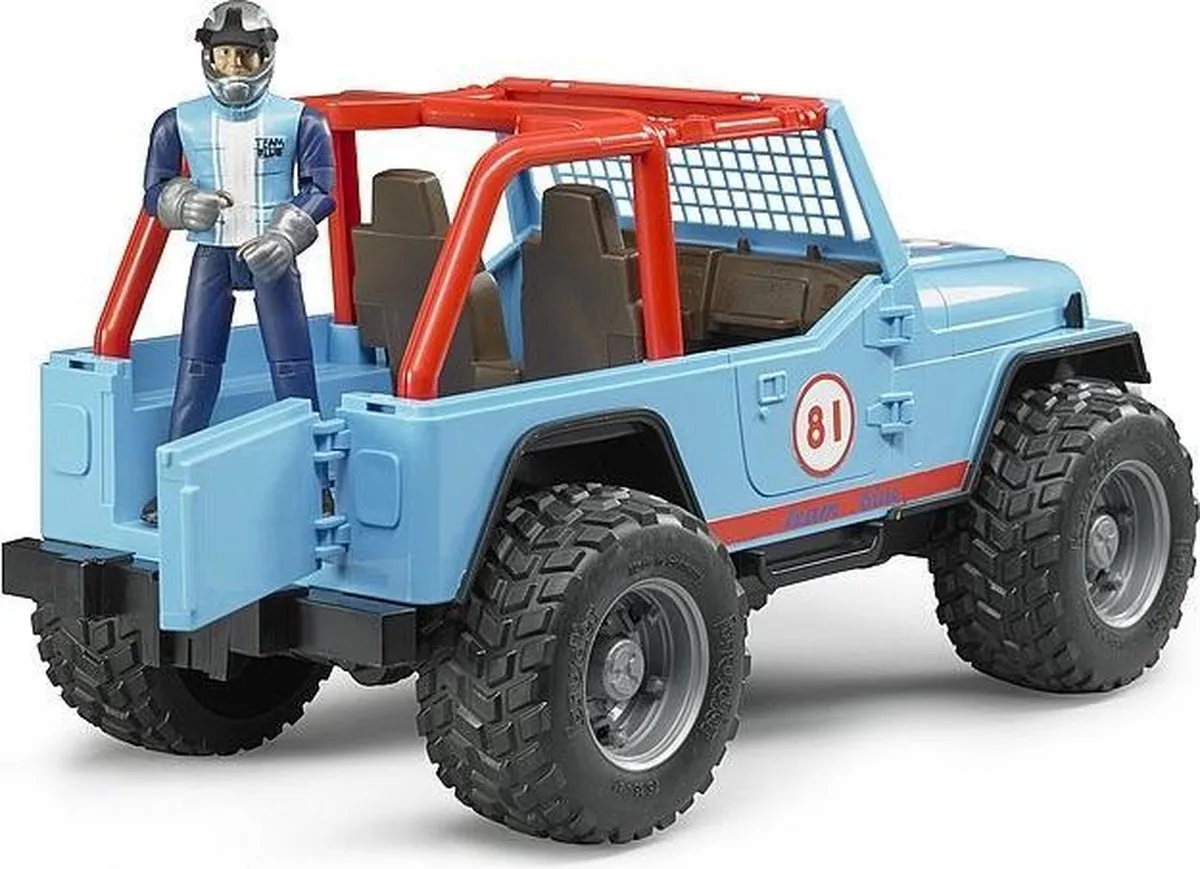 Bruder Jeep Cross-country Terreinwagen 1:16 Blauw - 02541