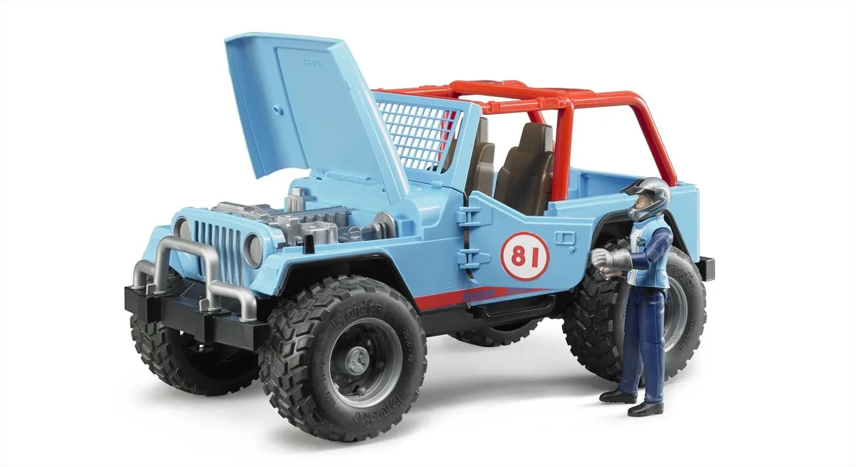 Bruder Jeep Cross-country Terreinwagen 1:16 Blauw - 02541