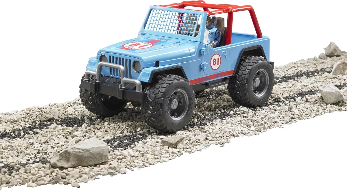 Bruder Jeep Cross-country Terreinwagen 1:16 Blauw - 02541