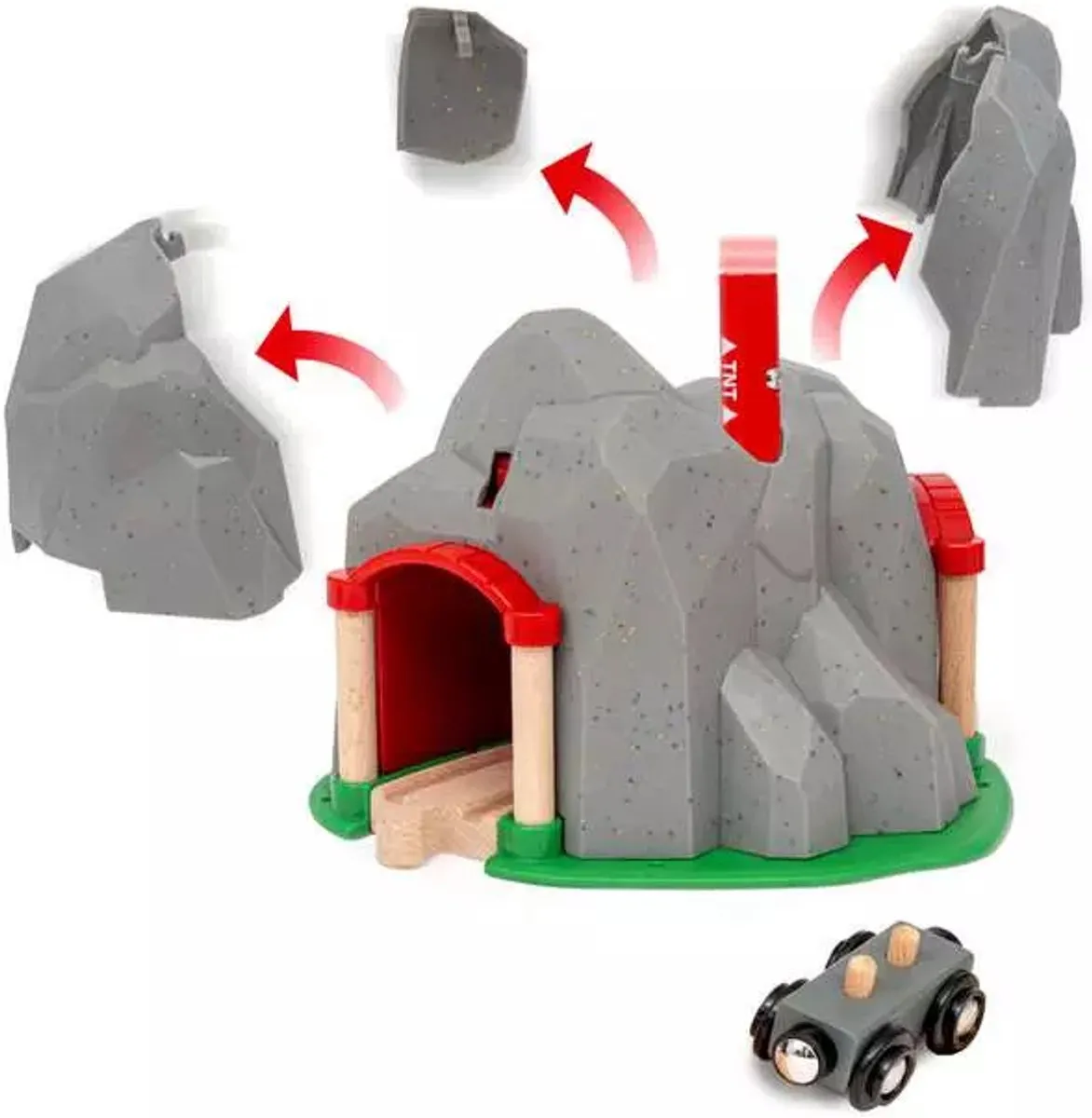 Ravensburger BRIO World Ontploffende Tunnel 36044 - Meerkleurig - afbeelding 6 van 6