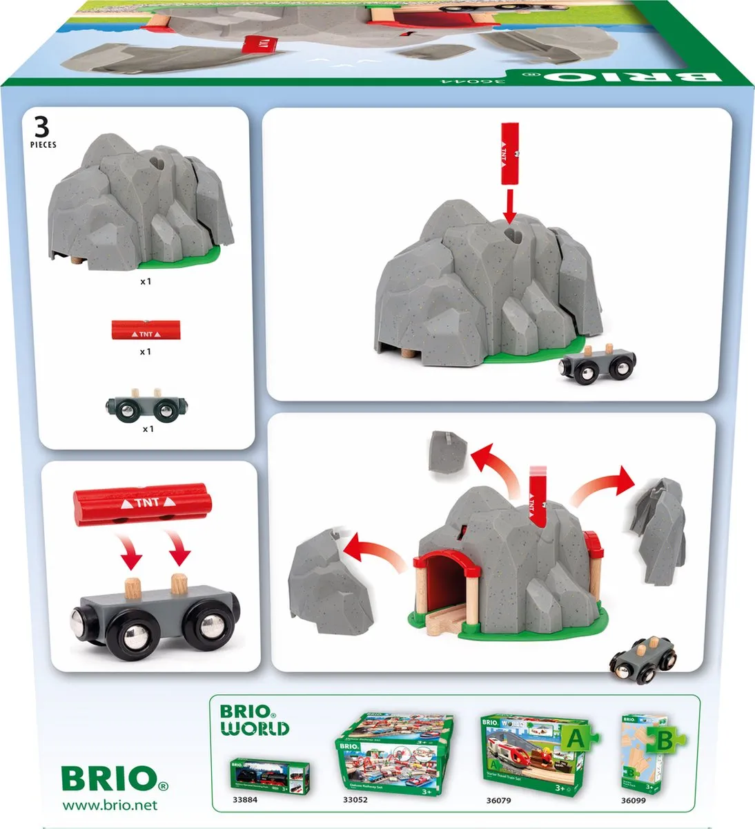 Ravensburger BRIO World Ontploffende Tunnel 36044 - Meerkleurig