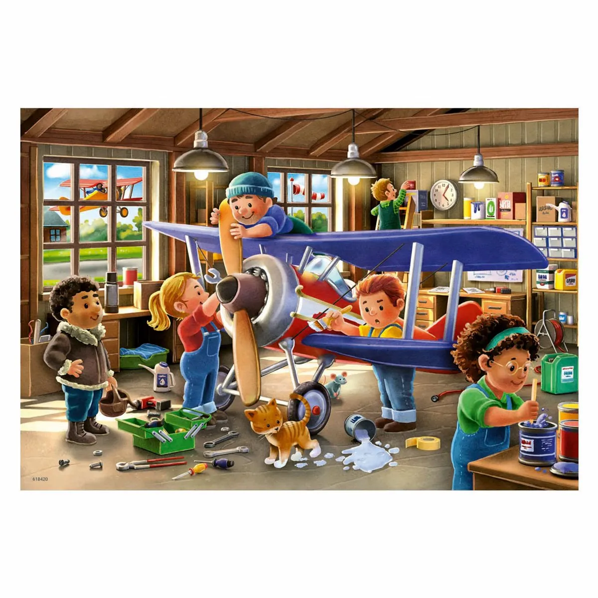 Ravensburger Airplane & Train Repair 2x24-delige Legpuzzel - 48 Stuks