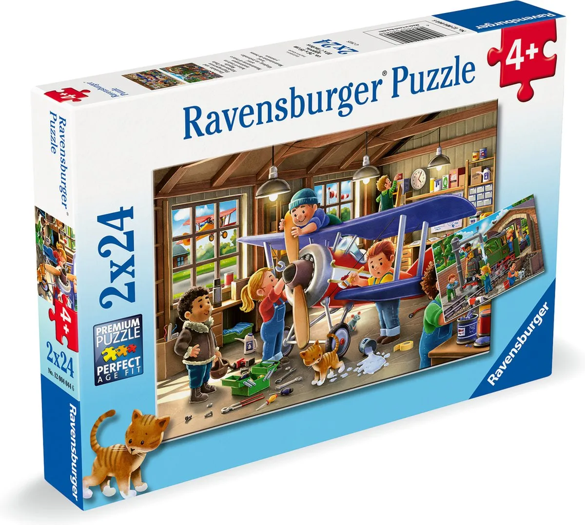 Ravensburger Airplane & Train Repair 2x24-delige Legpuzzel - 48 Stuks