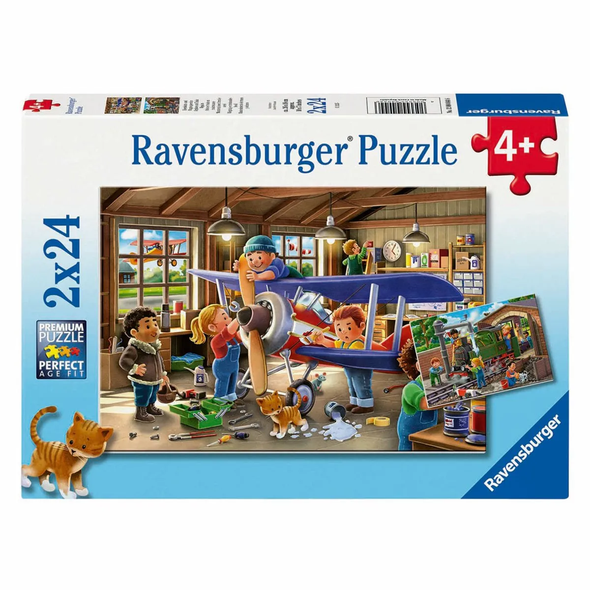 Ravensburger Airplane & Train Repair 2x24-delige Legpuzzel - 48 Stuks