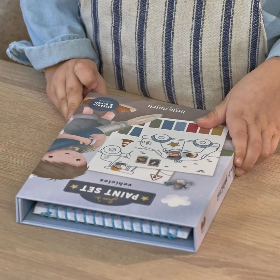 Little Dutch Jim Vehicles Waterverfset - 31-delig Blauw