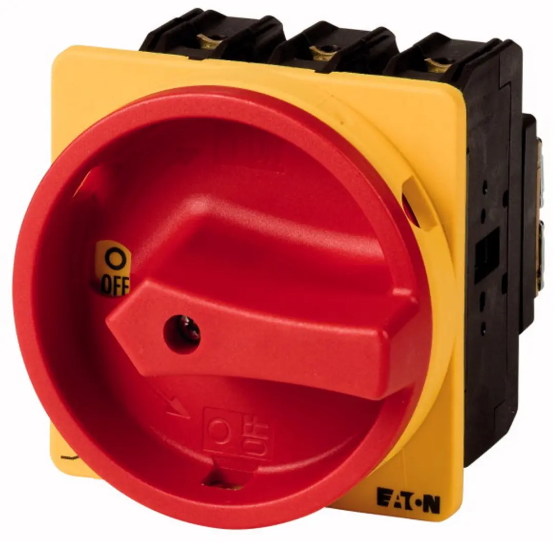 Eaton Hoofdschakelaar, P3, 63 A, Inbouw, 3-polig + N, 1 NO, 1 NC, NOOD-UIT-funct