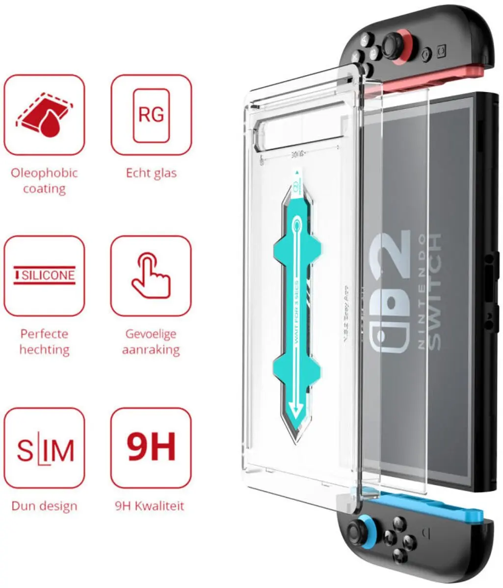 Rosso Screenprotector 212535 Nintendo Switch 2 - 9H Tempered Glass