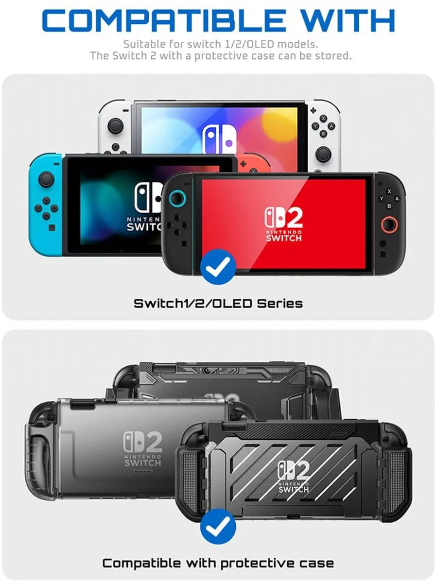 Supcase 13531 Beschermhoes Nintendo Switch 2 - Zwart