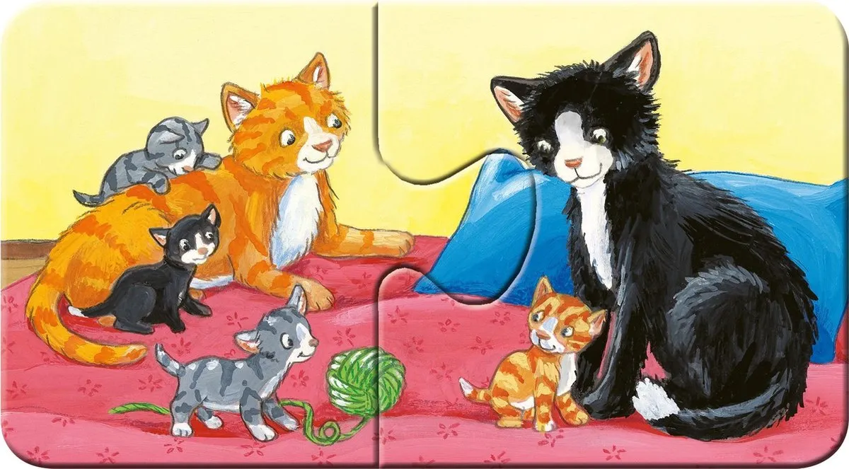 Ravensburger Dierenfamilies op de Boerderij - My First Puzzels 9x2 Stuks - afbeelding 6 van 6