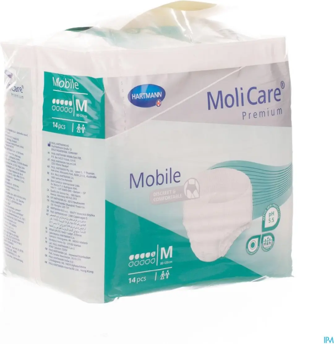 Hartmann MoliCare Mobile 5 Druppels Medium - 14 Stuks