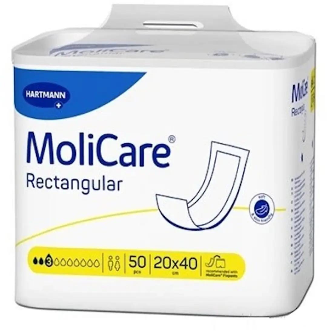 Hartmann Molicare Rechthoekig Incontinentieverband 20x40cm - 50 Stuks