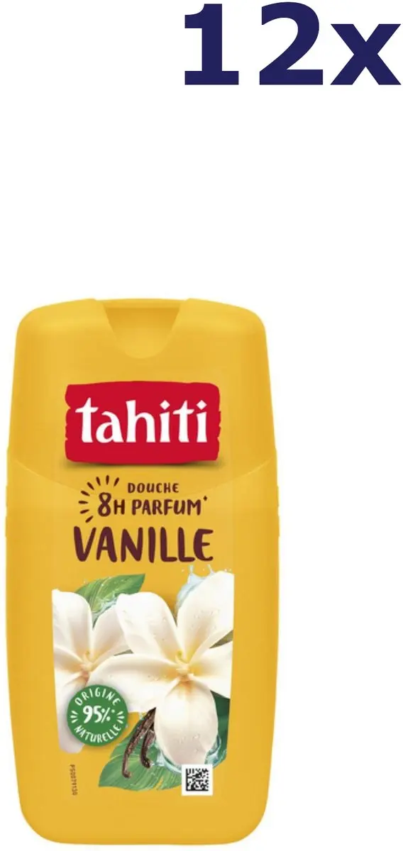 12x Tahiti douchegel vanille 250ML