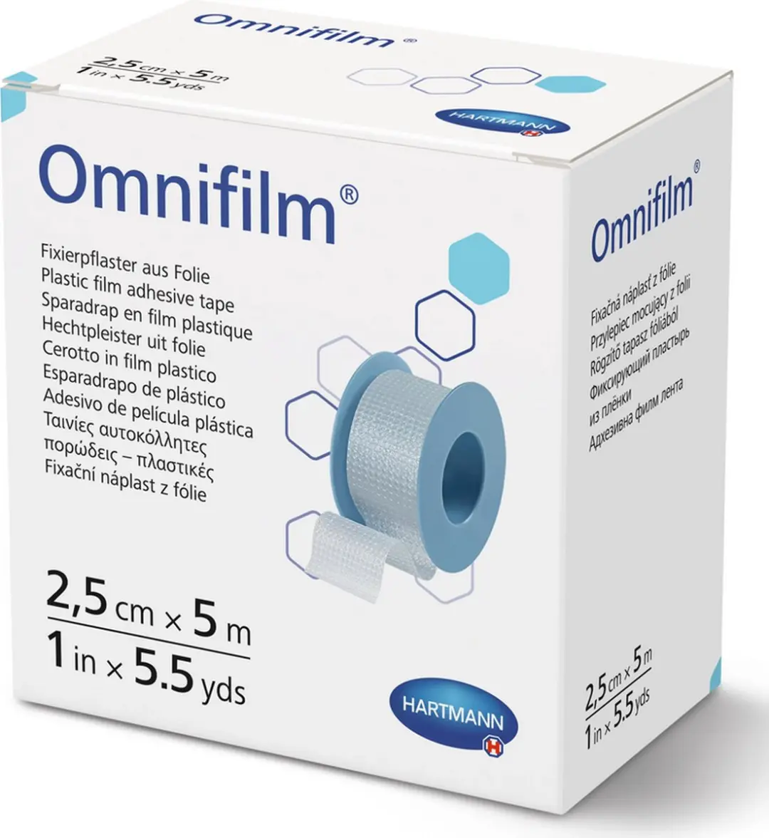 Hartmann Omnifilm Fixatiepleister Folie 9.2x2.5cm - Blauw - afbeelding 6 van 6