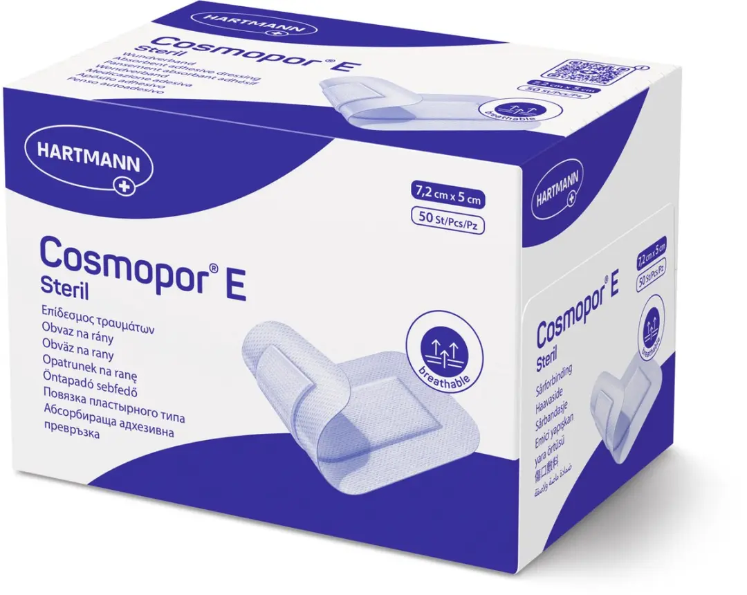 Hartmann Cosmopor E Wondverband 7,2x5cm - 50 Stuks - Transparant