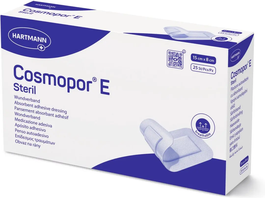 Hartmann Cosmopor E Wondverband 8x20cm - Blauw - 25 Stuks