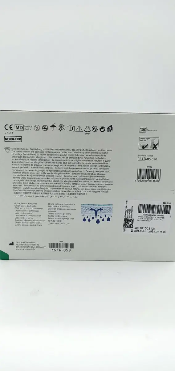 Hartmann RespoSorb Super Absorberend Verband 10x10cm - 10 Stuks