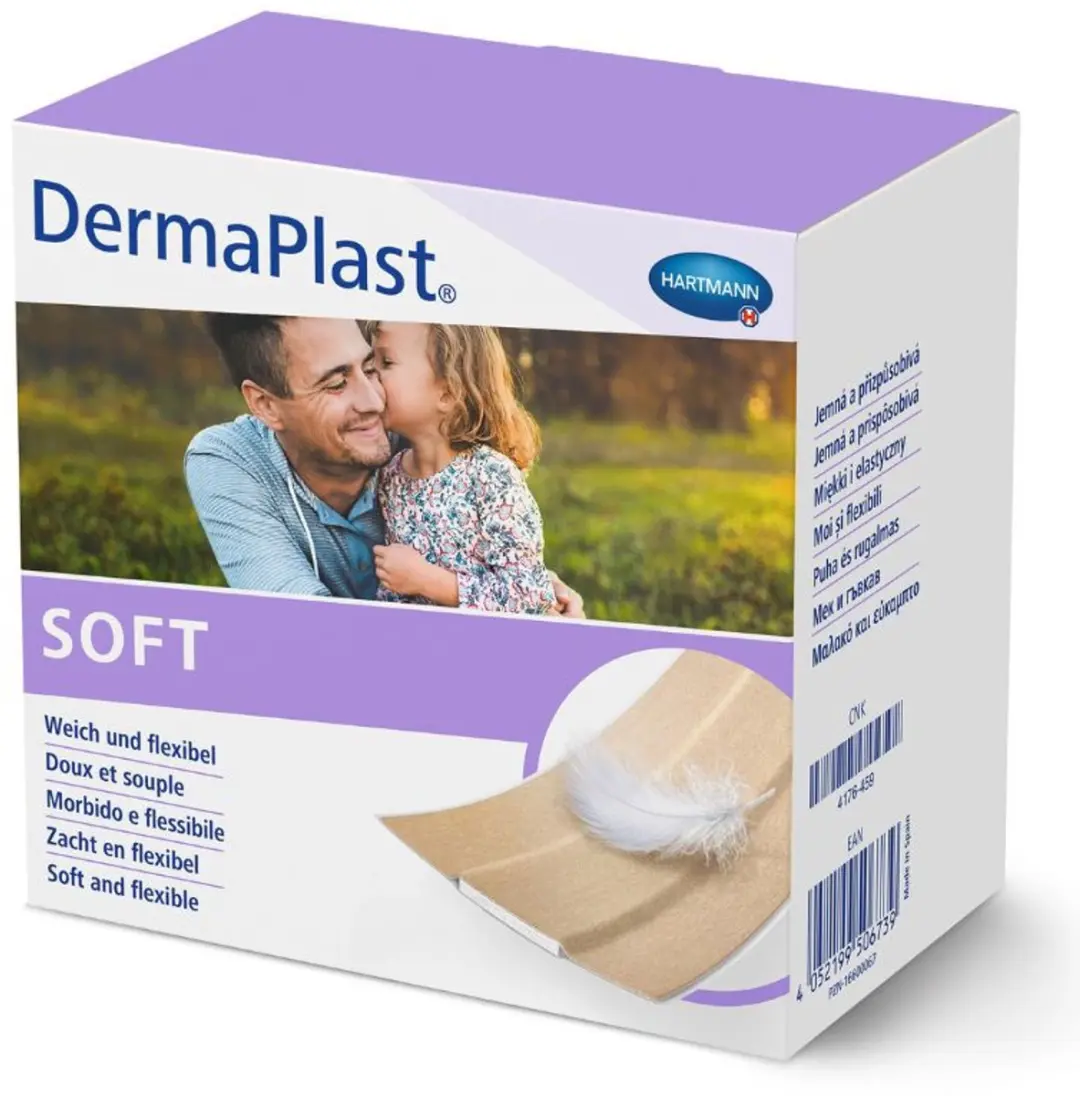 Hartmann Dermaplast Soft Wondpleister 8cmx5m