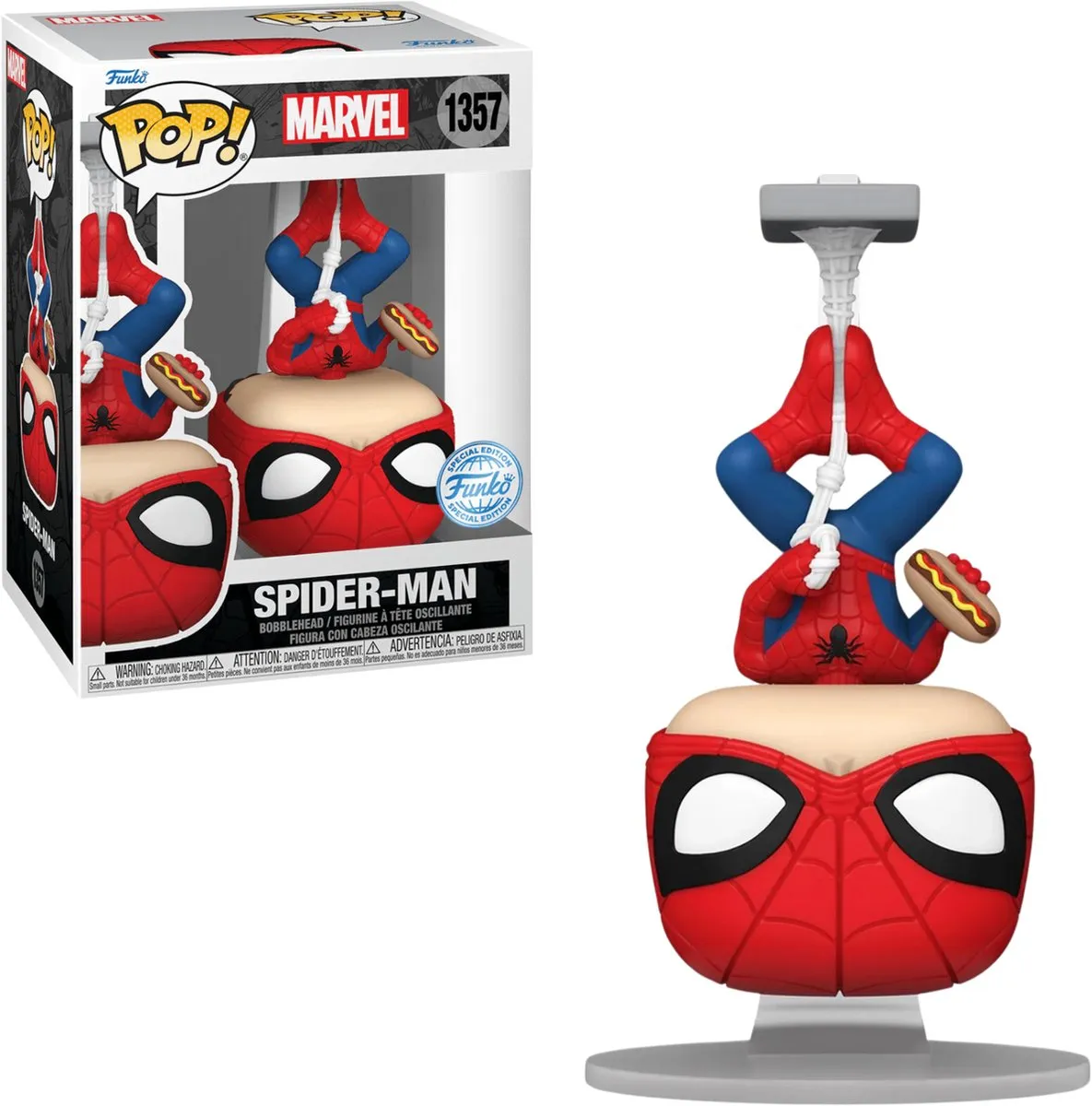Funko Pop! Marvel Spider-Man #1357 Eating Hot Dog