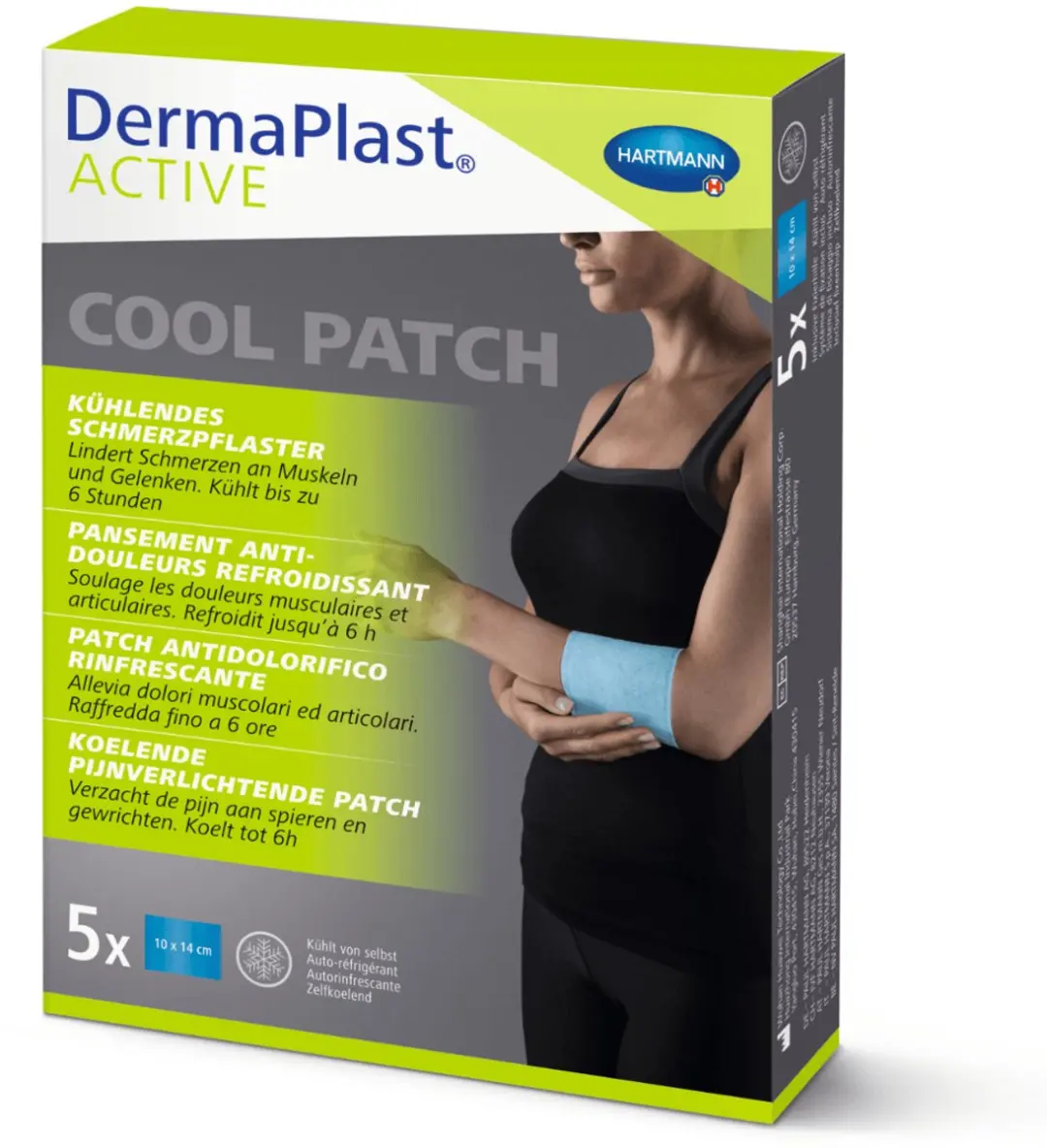 Hartmann DermaPlast Active Cool Patch 14x10cm - afbeelding 2 van 2