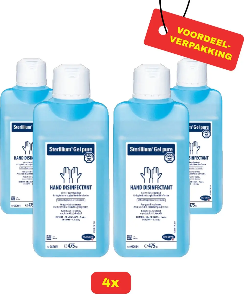 4 x Sterillium GEL. Handdesinfectant van Hartmann