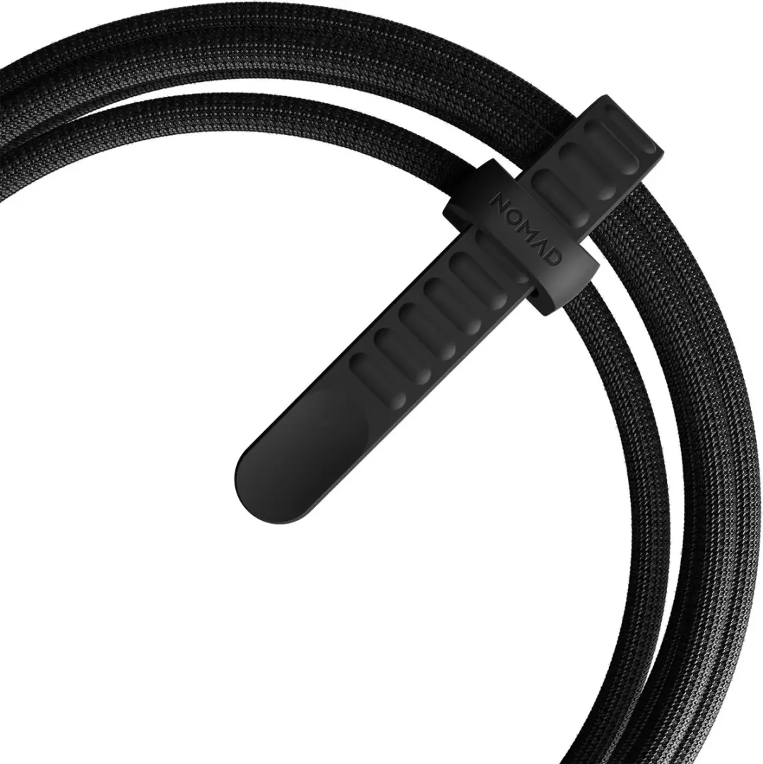 NOMAD Universele Kevlar USB-C Kabel 1,5m - Carbide - Transparent