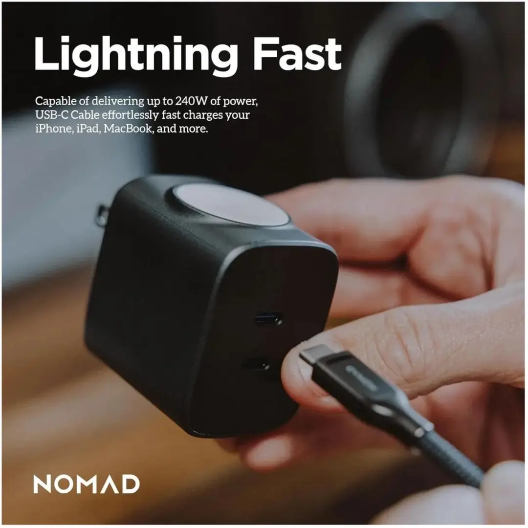 NOMAD Kevlar USB-C Kabel 1,5m - Wit