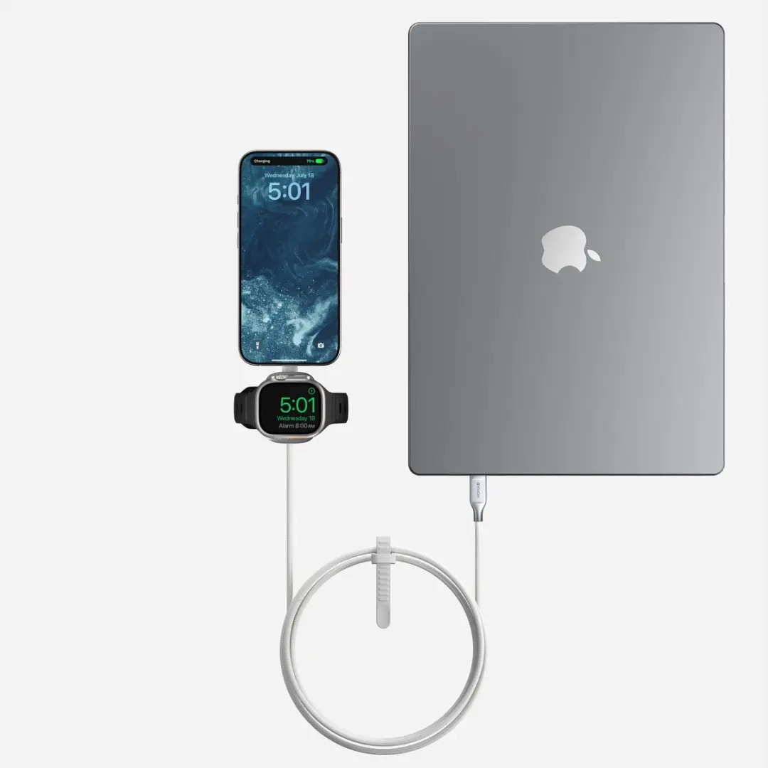 NOMAD Universeel Apple Watch Kabel 1.5m 100W - Wit