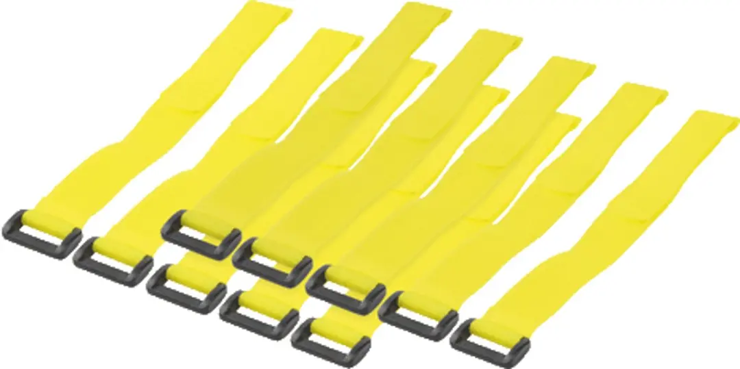 LogiLink Kabelbinder met klittenband geel 10 stuks