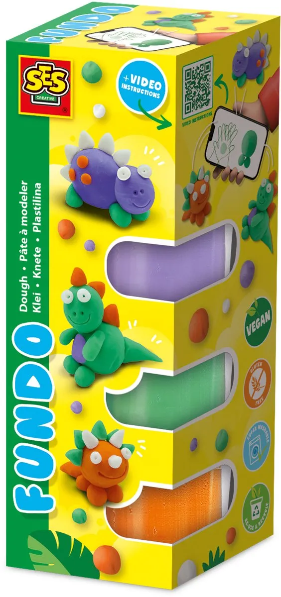 SES Creative FunDo Klei Dino's